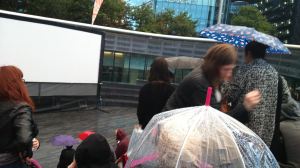 On the first day of this season (2 September 2015) it rained just before and at some point during the screening. The brave cinephiles who stayed were rewarded with a great film (The Imitation Game) - Image by A.P. (© 2015)